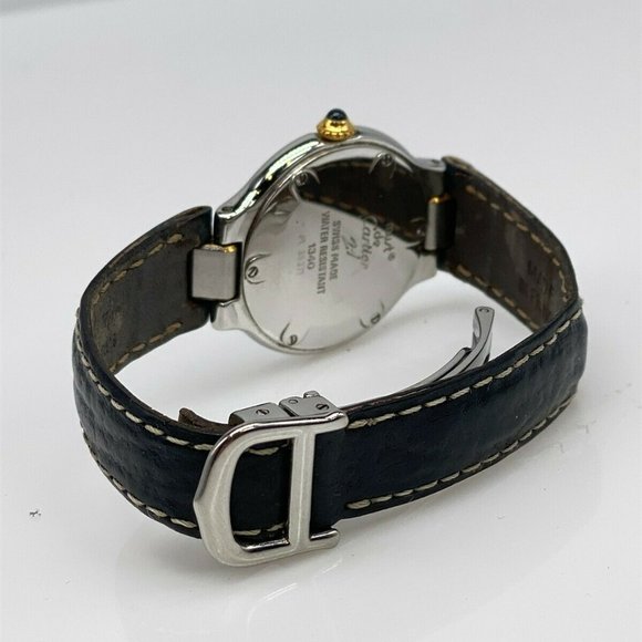 CARTIER BLACK 18K GOLD LADIES WATCH WITH PAPERS!!! main image 2